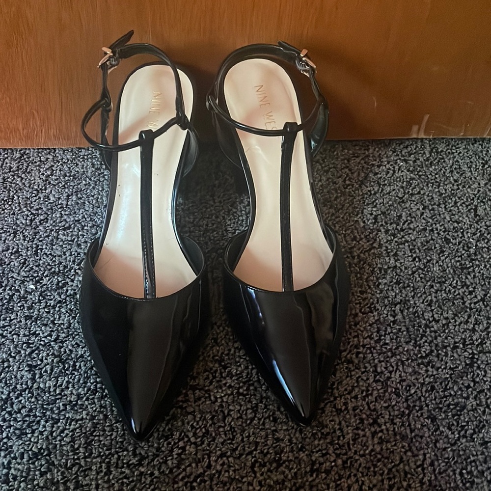 Black Nine West Block Heels